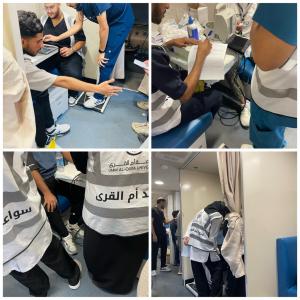 النادي الطلابي بكلية الطب ينفذ حملة التبرع بالدم قطرة دم تنقذ حياة